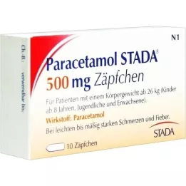 PARACETAMOL STADA 500 mg suppositories, 10 pcs
