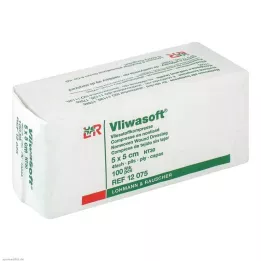 VLIWASOFT Fleece compresses 5x5 cm non-sterile 4l, 100 pcs