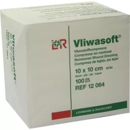 VLIWASOFT Vlies compresses 10x10 cm Unstertil 4l., 100 pcs