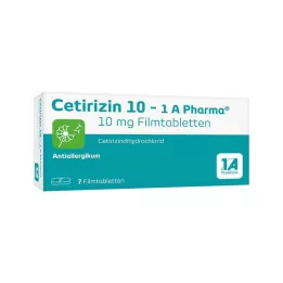 CETIRIZIN 10-1A Pharma film-coated tablets, 7 pcs