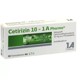 CETIRIZIN 10-1a Pharma film-coated tablets, 20 pcs