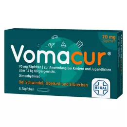 VOMACUR 70 suppositories, 5 pcs