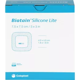 BIATAIN Medicazione in schiuma Silicone Lite 7,5x7,5 cm, 10 pz