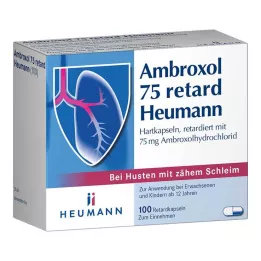 AMBROXOL 75 retard Heumann capsules, 100 pcs