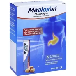 MAALOXAN 25 mVal Liquid, 20X10 ml
