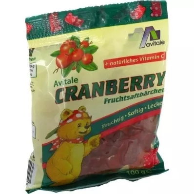 CRANBERRY fruit juice bear, 100 g