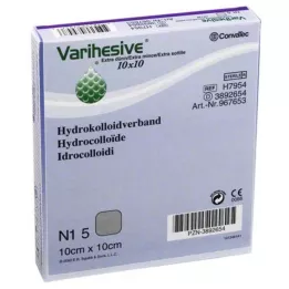 VARIHESIVE extra thin 10x10 cm HKV hydroactive, 5 pcs