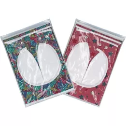 LÄTZCHEN Erw.2-sided textile with foil snap fasteners, 1 pc