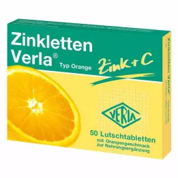 ZINKLETTEN Verla Orange lozenges, 50 pcs