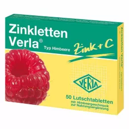 ZINKLETTEN Verla Raspberry Lozenges, 50 pcs