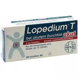 LOPEDIUM T acute in acute diarrhea tablets, 10 pcs