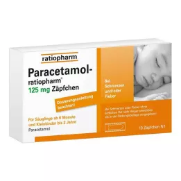 PARACETAMOL-ratiopharm 125 mg suppositories, 10 pcs
