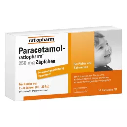 PARACETAMOL-ratiopharm 250 mg suppositories, 10 pcs