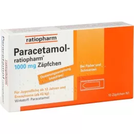 PARACETAMOL-ratiopharm 1,000 mg suppositories, 10 pcs