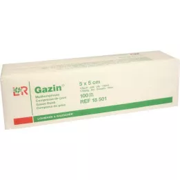 GAZIN Gauze comp. 5x5 cm non-sterile 12-fold operation, 100 pcs