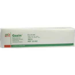 GAZIN Gauze comp.5x5 cm non-sterile 16-fold operation, 100 pcs
