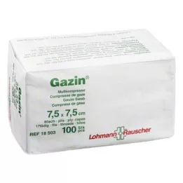 GAZIN Gauze comp. 7.5x7.5 cm non-sterile 8-way operation, 100 pcs