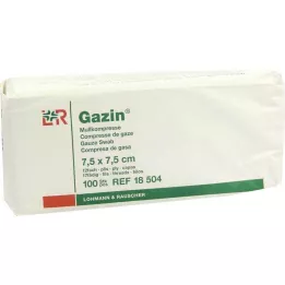 GAZIN Gauze comp. 7.5x7.5 cm non-sterile 12-fold operation, 100 pcs
