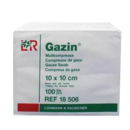 GAZIN Gauze comp. 10x10 cm non-sterile 8-fold operation, 100 pcs