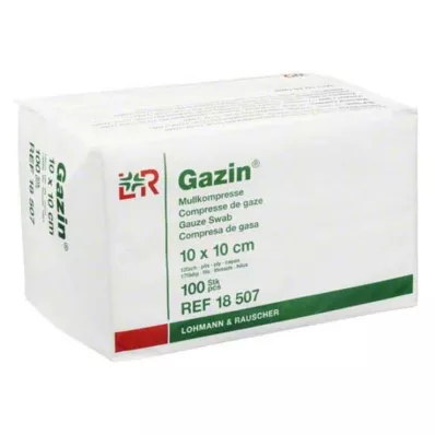 GAZIN Gauze comp. 10x10 cm non-sterile 12-fold operation, 100 pcs