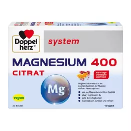 DOPPELHERZ Magnesium 400 Citrate system granules, 20 pcs
