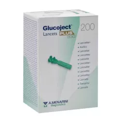 GLUCOJECT Lancets PLUS 33 G, 200 pcs