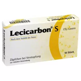 LECICARBON S CO2 laxative suppositories, 10 pcs