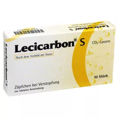LECICARBON S CO2 laxative suppositories, 10 pcs LECICARBON S CO2 laxative suppositories, 10 pcs