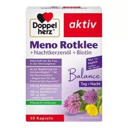 DOPPELHERZ Meno red clover + evening primrose oil + biotin capsules, 30 pcs