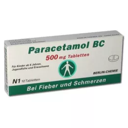 PARACETAMOL BC 500 mg tablets, 10 pcs