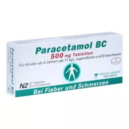 PARACETAMOL BC 500 mg tablets, 20 pcs