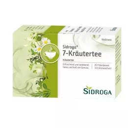 SIDROGA Wellness 7-Herbal Tea Filter Bags, 20X2.0 g