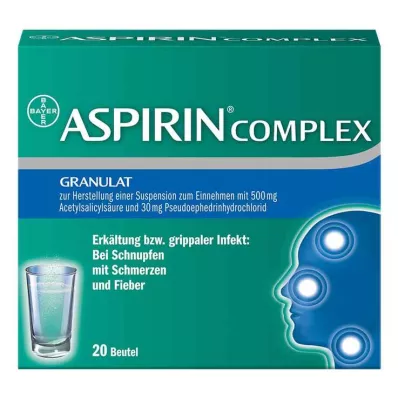 ASPIRIN COMPLEX Btl.m.Gran.z.Herst.e.Susp.z.Einn., 20 pcs