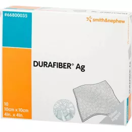 DURAFIBER Ag 10x10 cm bandage, 10 pcs