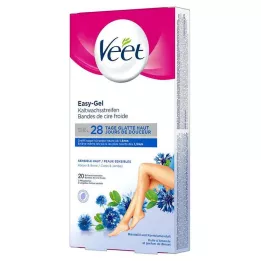 Veet Hair minimizer cold wax strip sensitive skin, 10x2 pcs