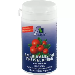 PREISELBEERE American 400 mg capsules, 60 pcs
