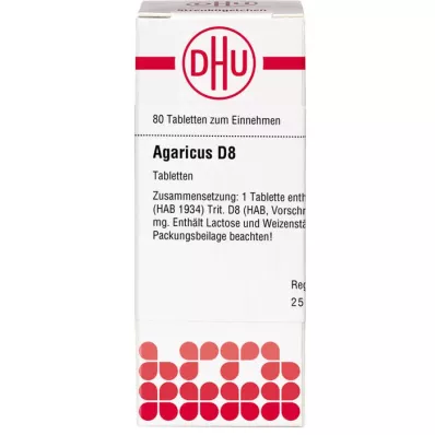 AGARICUS D 8 tablets, 80 pcs