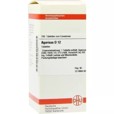 AGARICUS D 12 tablets, 200 pcs