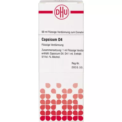 CAPSICUM D 4 Dilution, 50mL CAPSICUM D 4 Dilution, 50mL