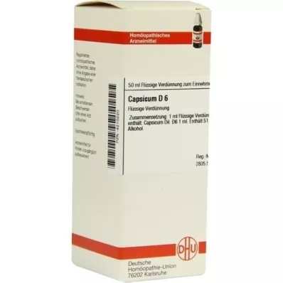 CAPSICUM D 6 Dilution, 50mL CAPSICUM D 6 Dilution, 50mL