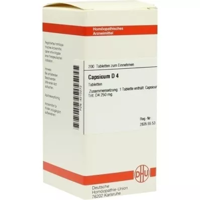 CAPSICUM D 4 tablets, 200 pcs