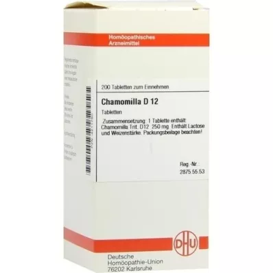 CHAMOMILLA D 12 tablets, 200 pcs CHAMOMILLA D 12 tablets, 200 pcs