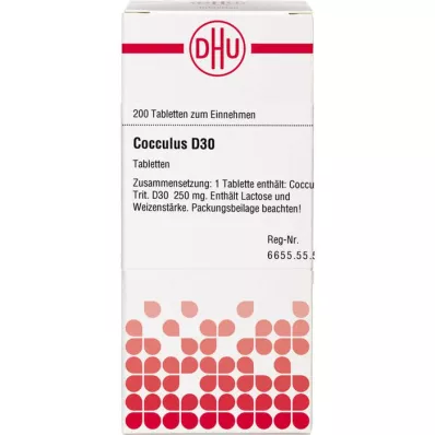COCCULUS D 30 tablets, 200 pcs COCCULUS D 30 tablets, 200 pcs