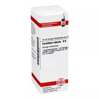 CORALLIUM RUBRUM D 6 Dilution, 20 ml