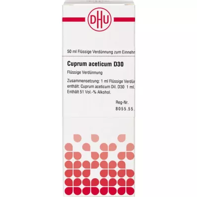 CUPRUM ACETICUM D 30 Dilution, 50mL CUPRUM ACETICUM D 30 Dilution, 50mL