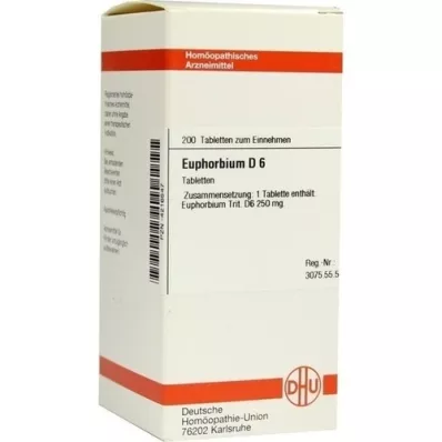 EUPHORBIUM D 6 tablets, 200 pcs EUPHORBIUM D 6 tablets, 200 pcs