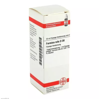 FORMICA RUFA D 30 Dilution, 20 ml FORMICA RUFA D 30 Dilution, 20 ml