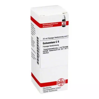 GELSEMIUM C 6 Dilution, 20 ml GELSEMIUM C 6 Dilution, 20 ml