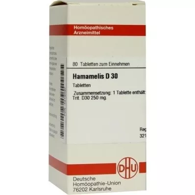 HAMAMELIS D 30 tablets, 80 pcs