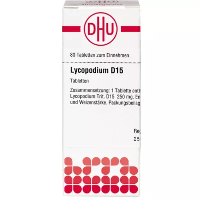 LYCOPODIUM D 15 tablets, 80 pcs